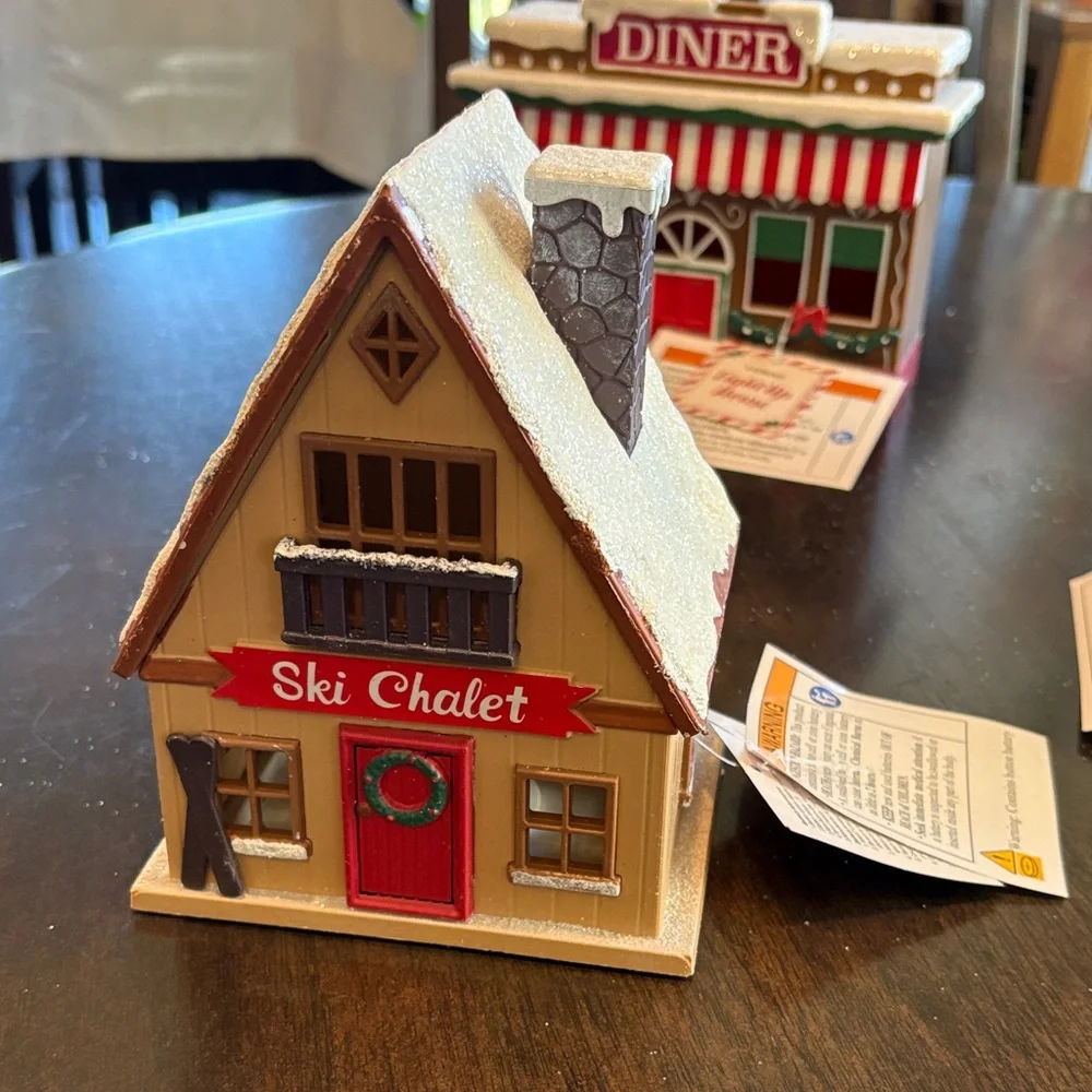 Festive Target Holiday Village Set with Red Target Store